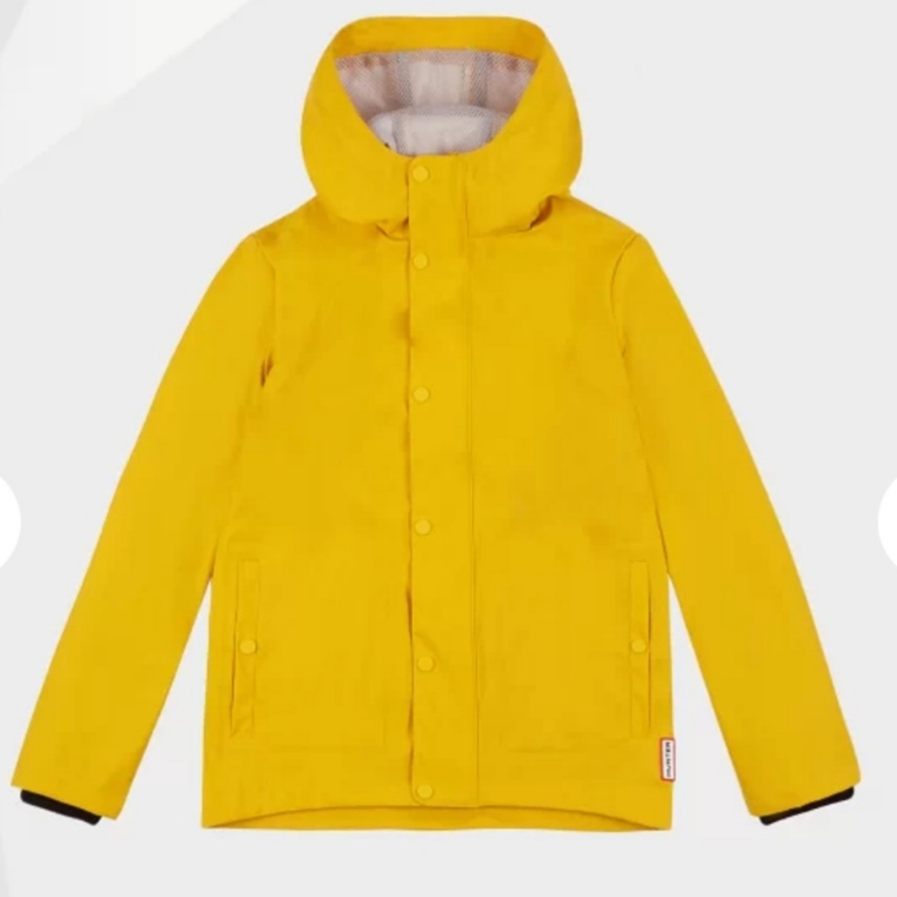 Hunter kids yellow waterproof jacket size 11/12